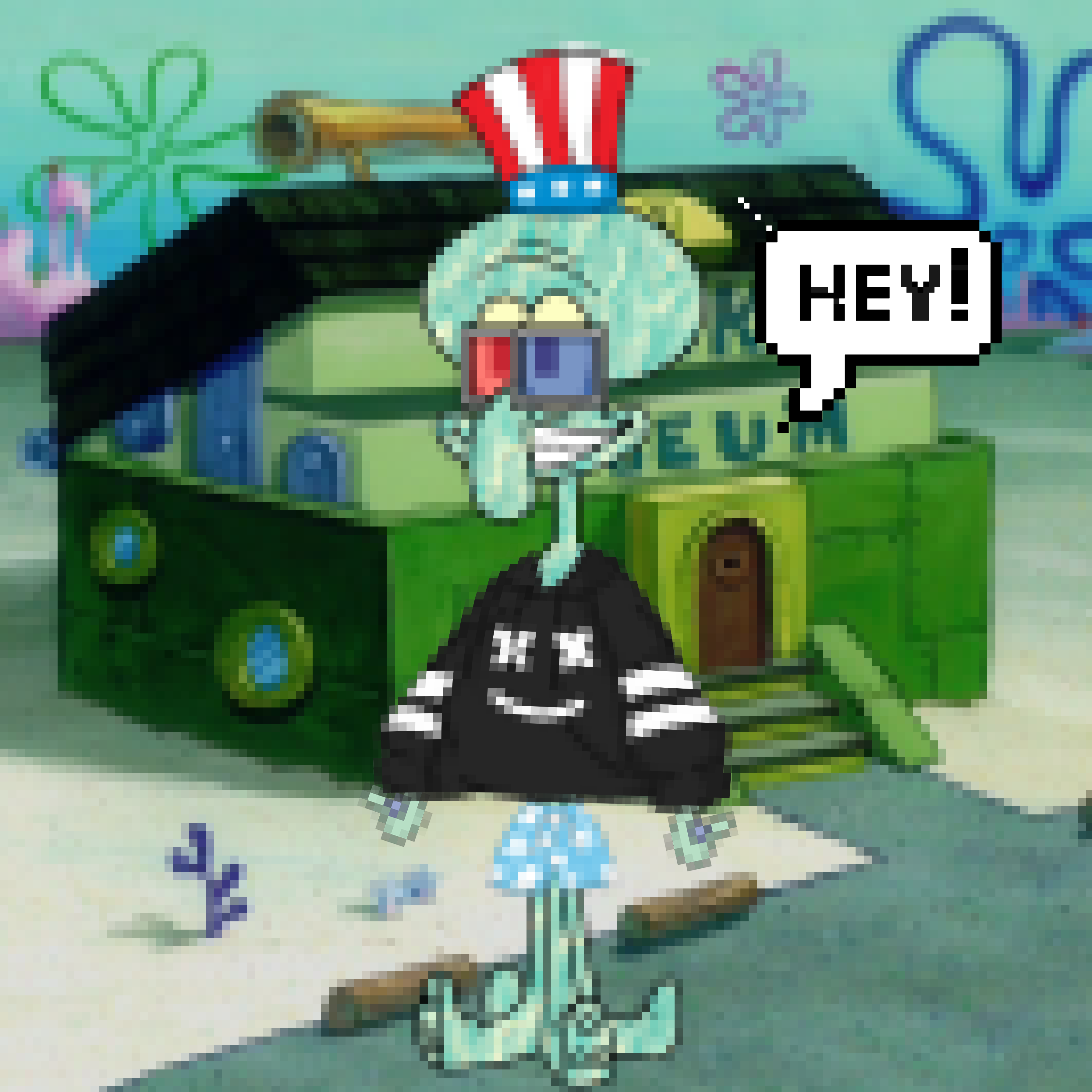 Squidward Tentacles 2382 Pixel Bikini Bottom Squidward Season