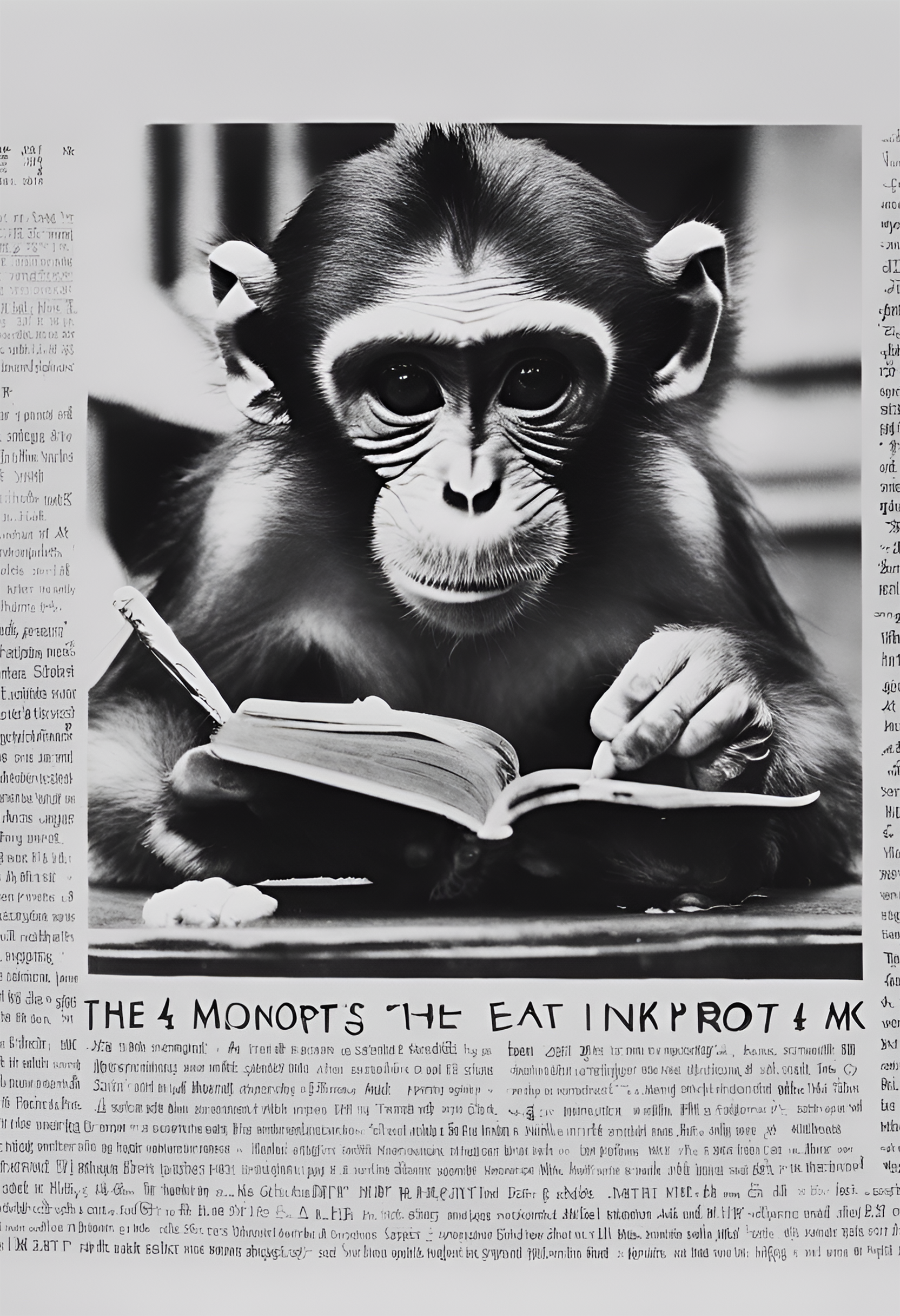 Ana María Caballero - The Monkey of the Inkpot: Image Generated by Caballero's Poem